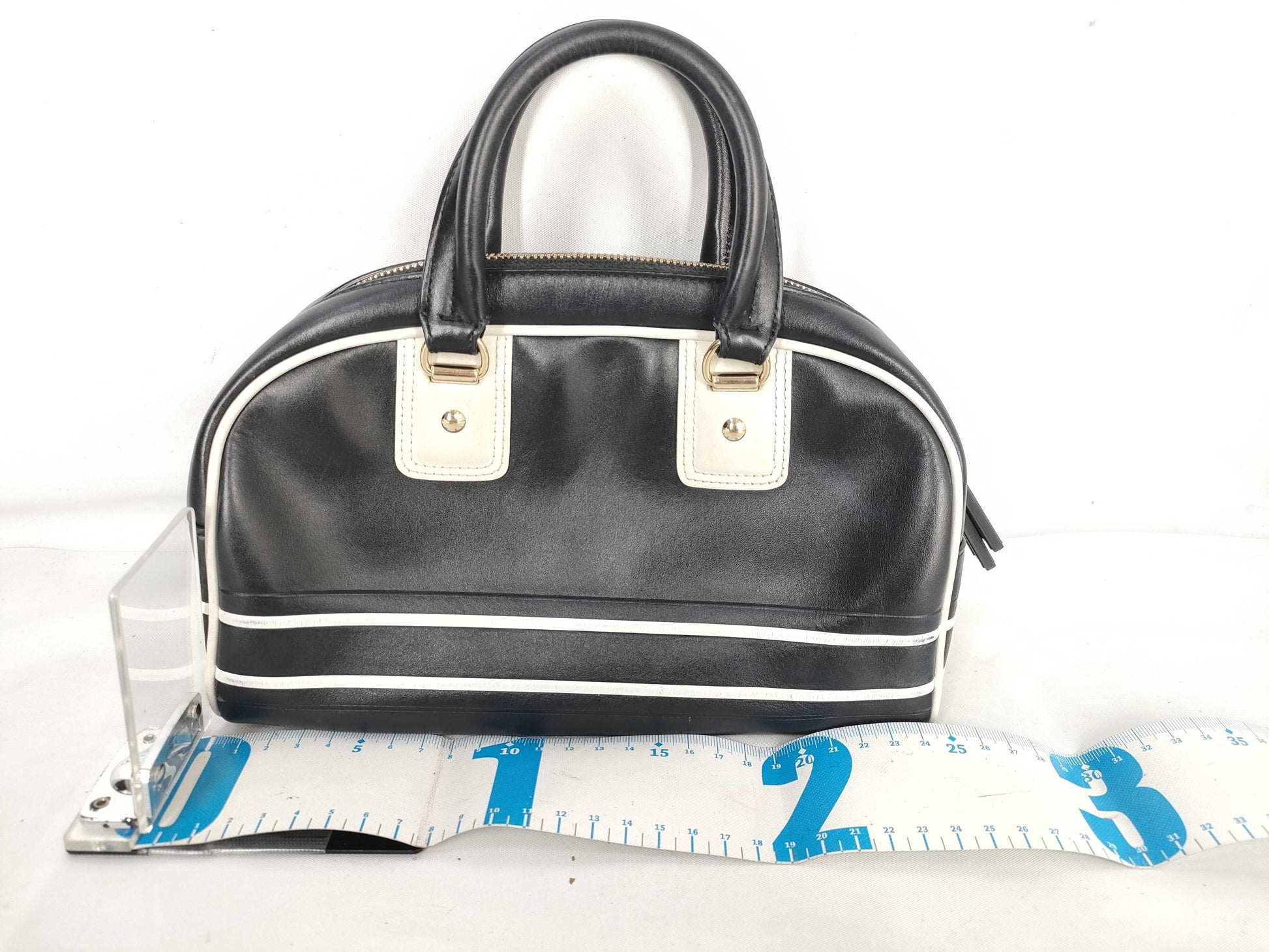 Dior VIBE Leather Small Bowling Handbag