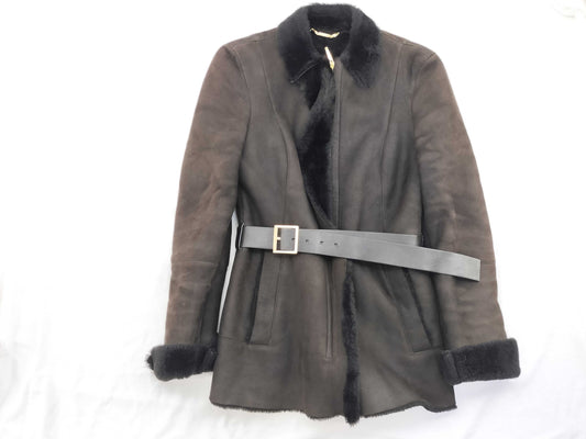 (10312_0064) GUCCI Gucci Mouton Jacket with Belt