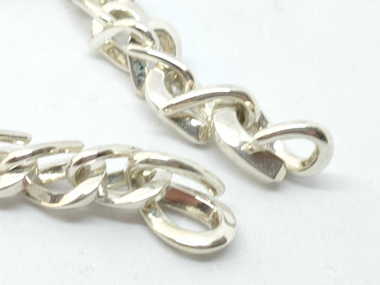 Tiffany & Co. Tiffany Forge Link Bracelet, High Polished Sterling Silver, 19 Links, 38.4g