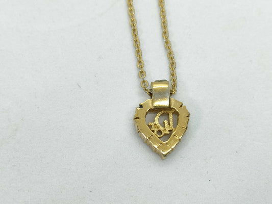 Dior Heart Rhinestone Necklace