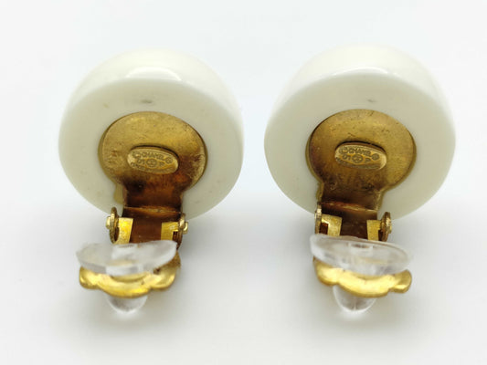 CHANEL Chanel engraved 01P earrings