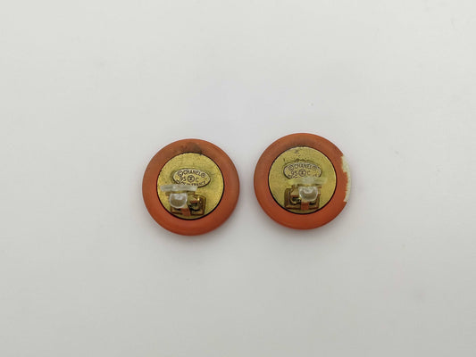 CHANEL Chanel engraved 95C earrings