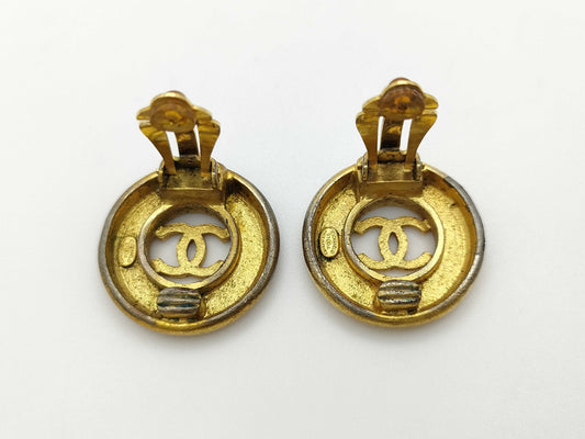 CHANEL Chanel engraved 97A earrings