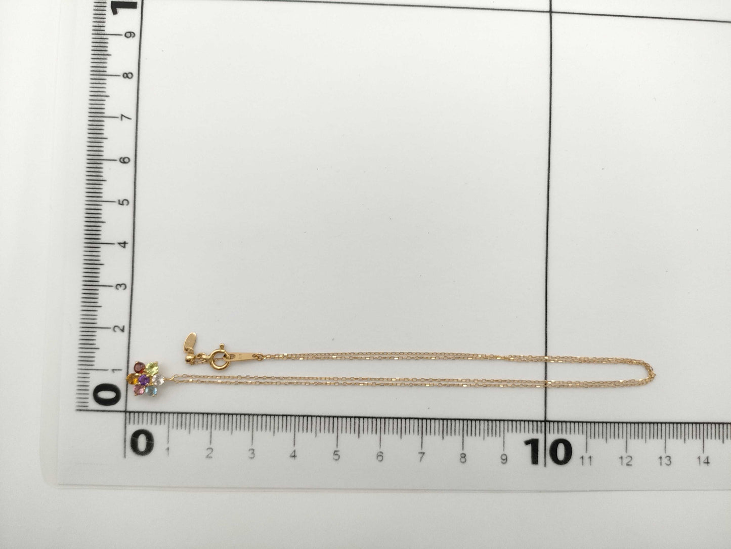 0.45ct Colored Stone Multi Necklace 