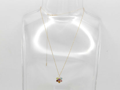 0.45ct Colored Stone Multi Necklace 