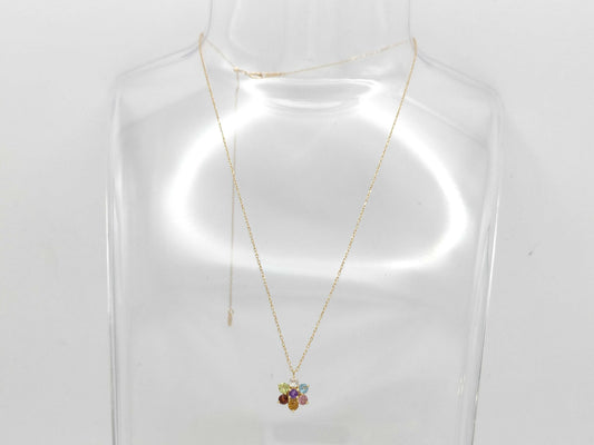 0.45ct Colored Stone Multi Necklace 