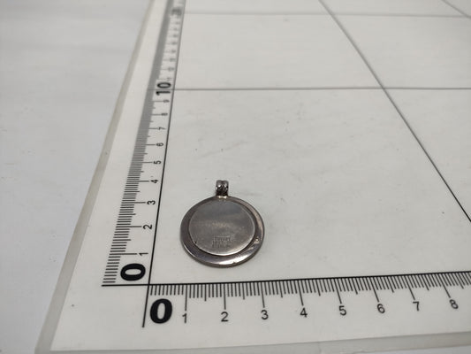 (10311_0200) Tiffany & Co. Tiffany Pendant Top Coin Motif 925 18KT 10.9g Pendant Top
