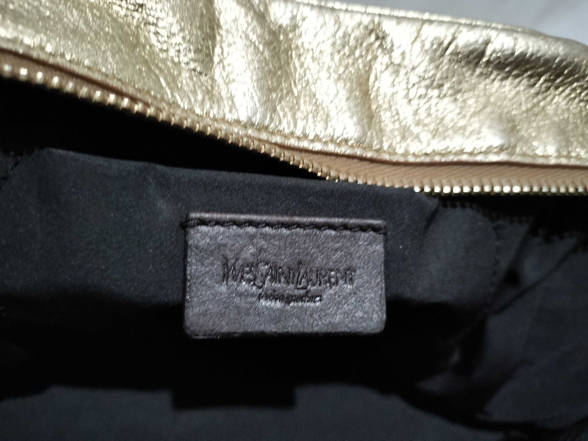 Yves Saint Laurent Mini Bag Gold Handbag