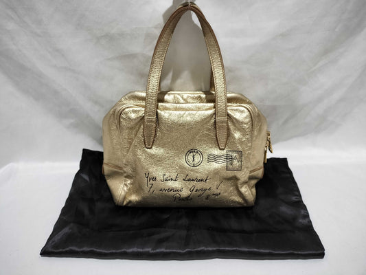 Yves Saint Laurent Mini Bag Gold Handbag