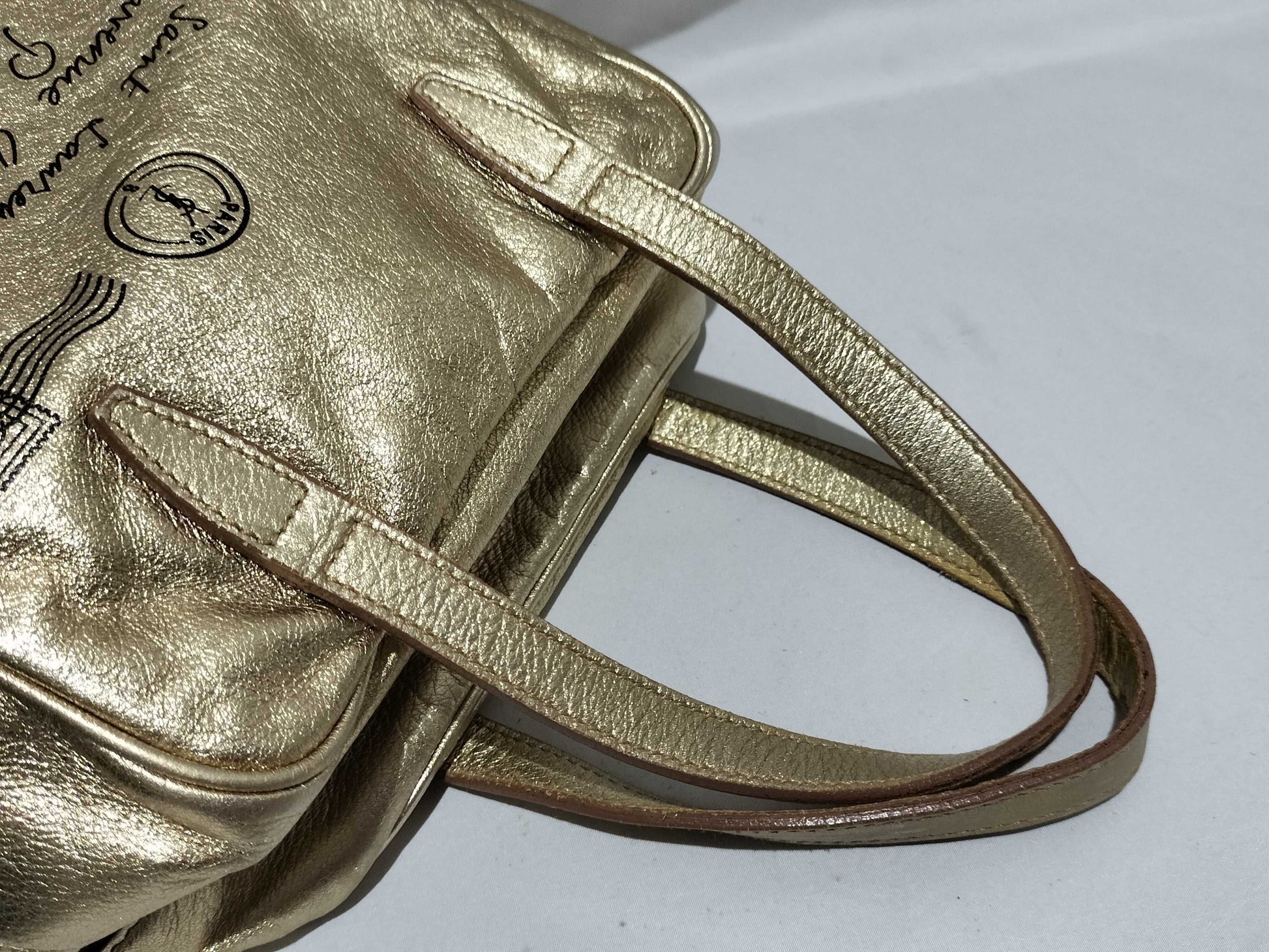 Yves Saint Laurent Mini Bag Gold Handbag