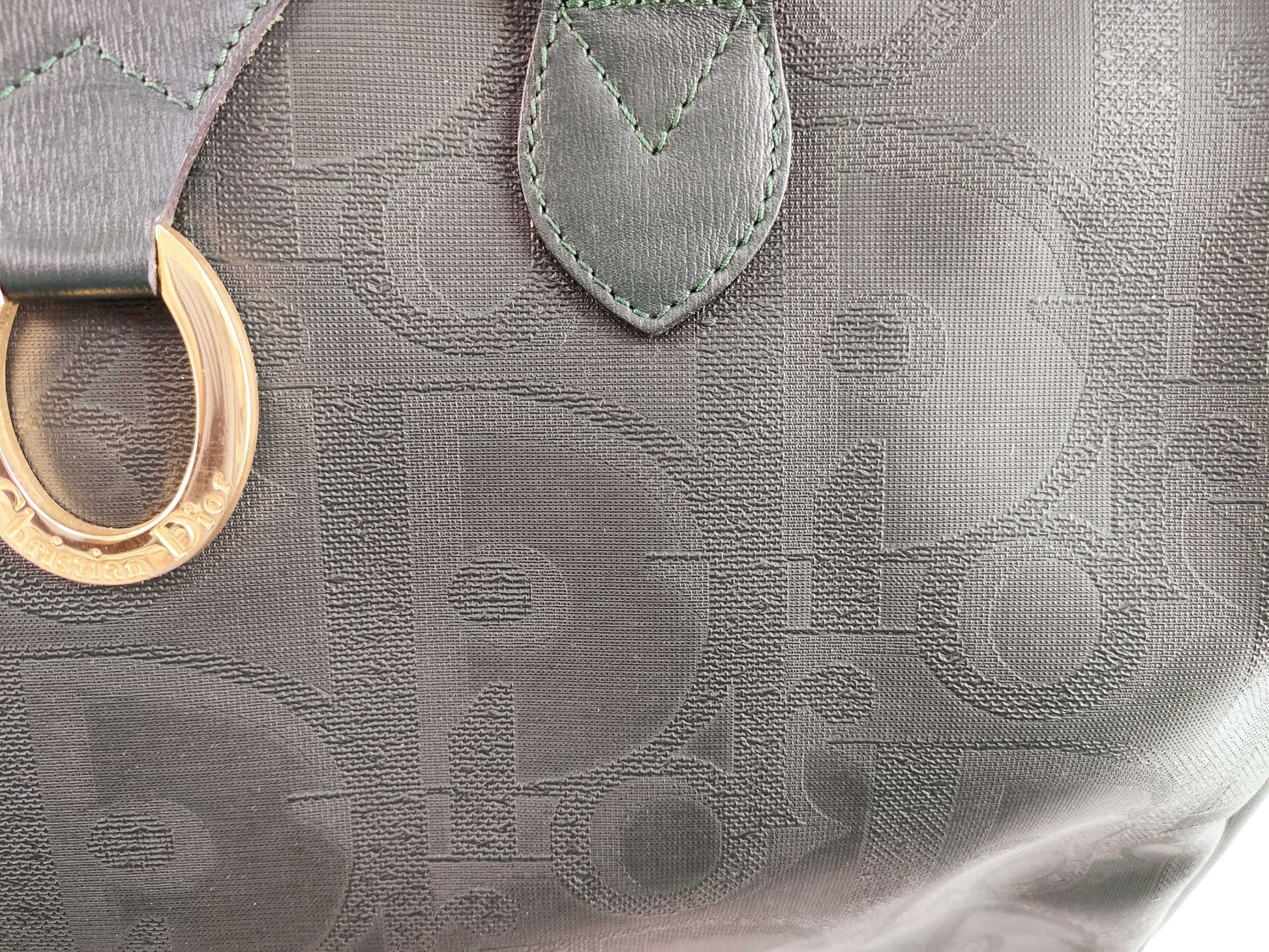 Dior Trotter PVC Leather Boston Bag