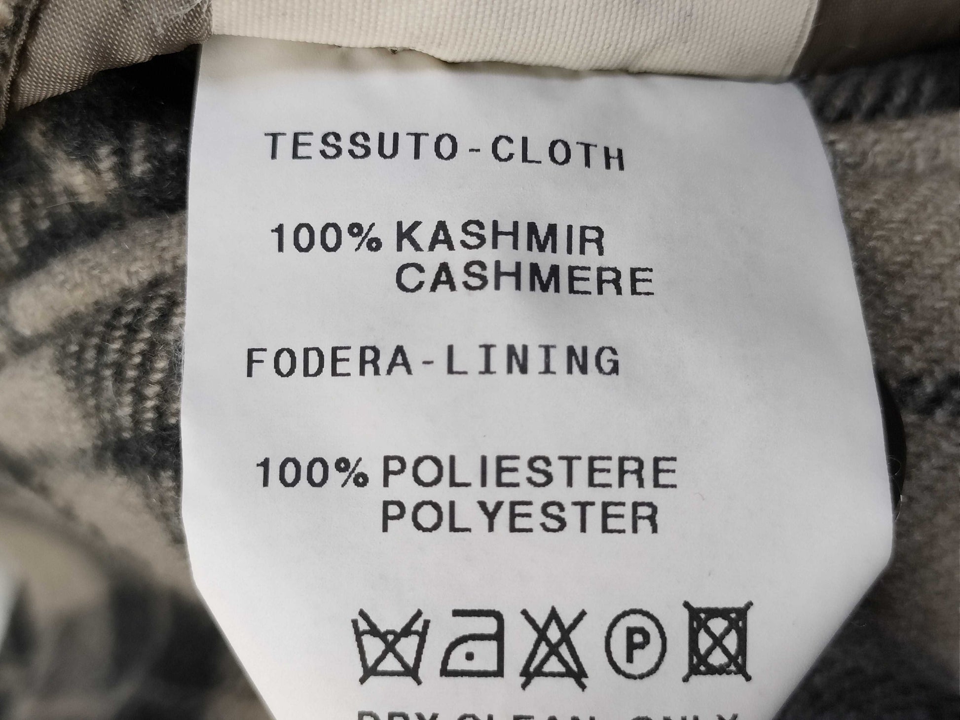 Lardini Checked Cashmere 100% Tailored Jacket Size 44