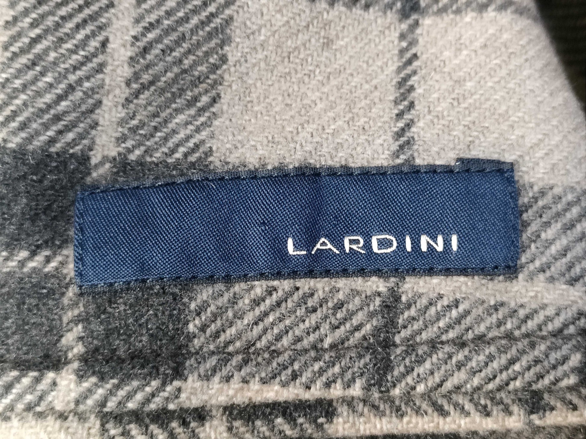 Lardini Checked Cashmere 100% Tailored Jacket Size 44