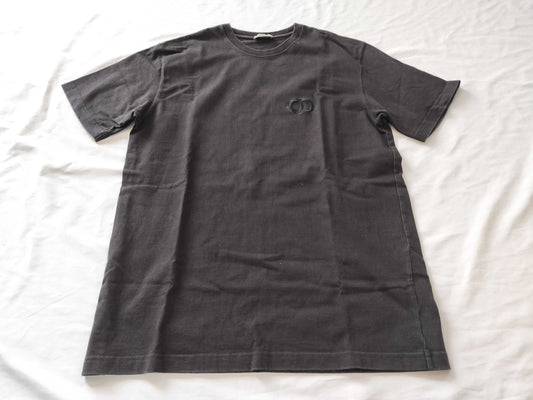 Dior Dior Homme T-shirt with embroidered logo, black, size L, recent model.