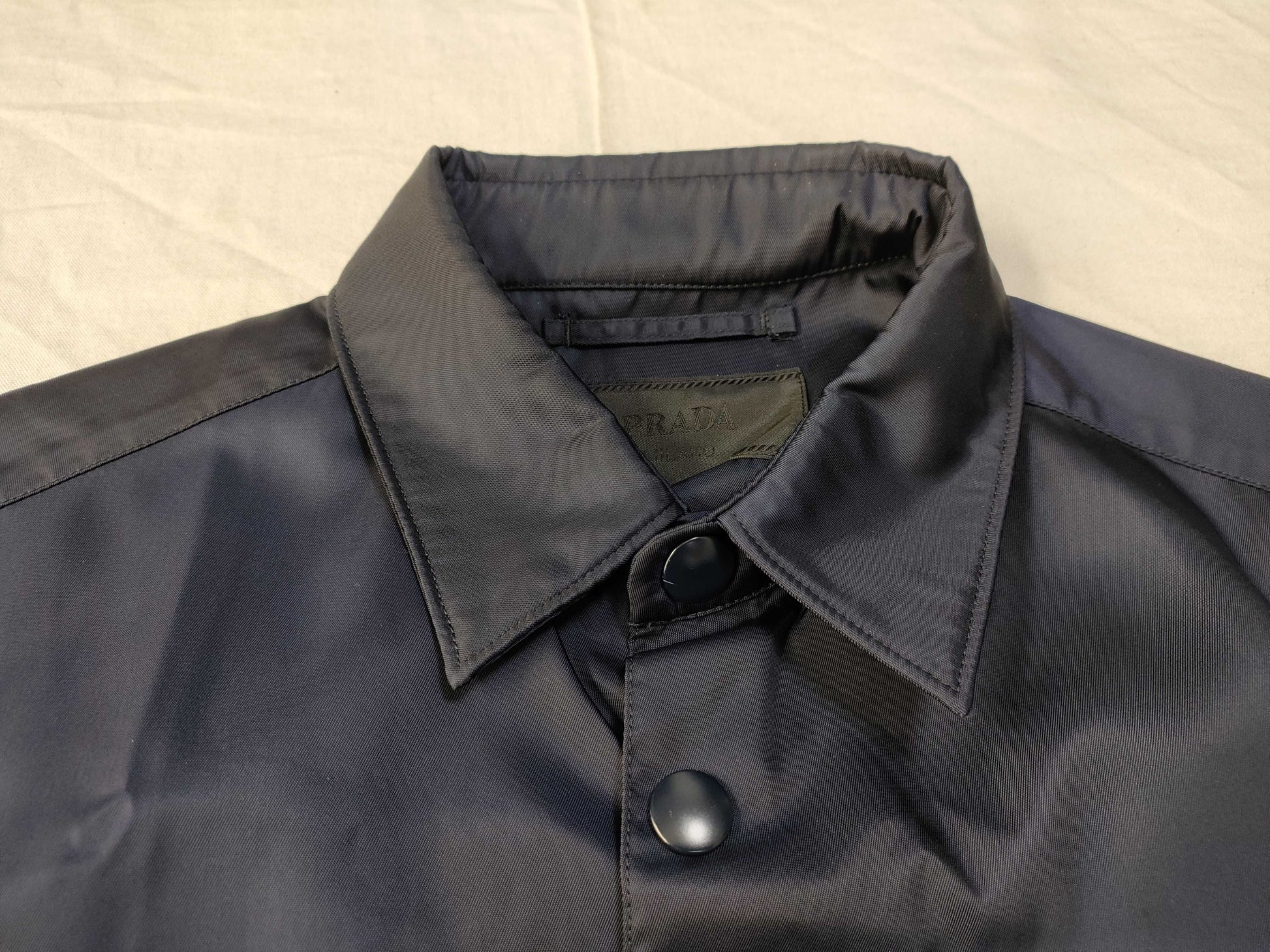 PRADA Prada Nylon Shirt Jacket with Triangle Logo Re-Nylon S Jacket