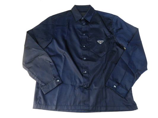 PRADA Prada Nylon Shirt Jacket with Triangle Logo Re-Nylon S Jacket