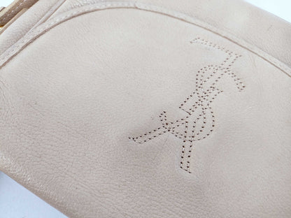Yves Saint Laurent Logo Leather Shoulder Bag