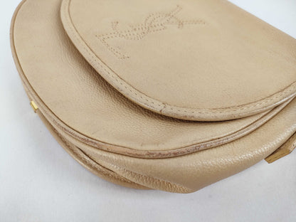 Yves Saint Laurent Logo Leather Shoulder Bag