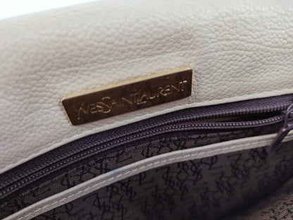 Yves Saint Laurent Logo Leather Shoulder Bag