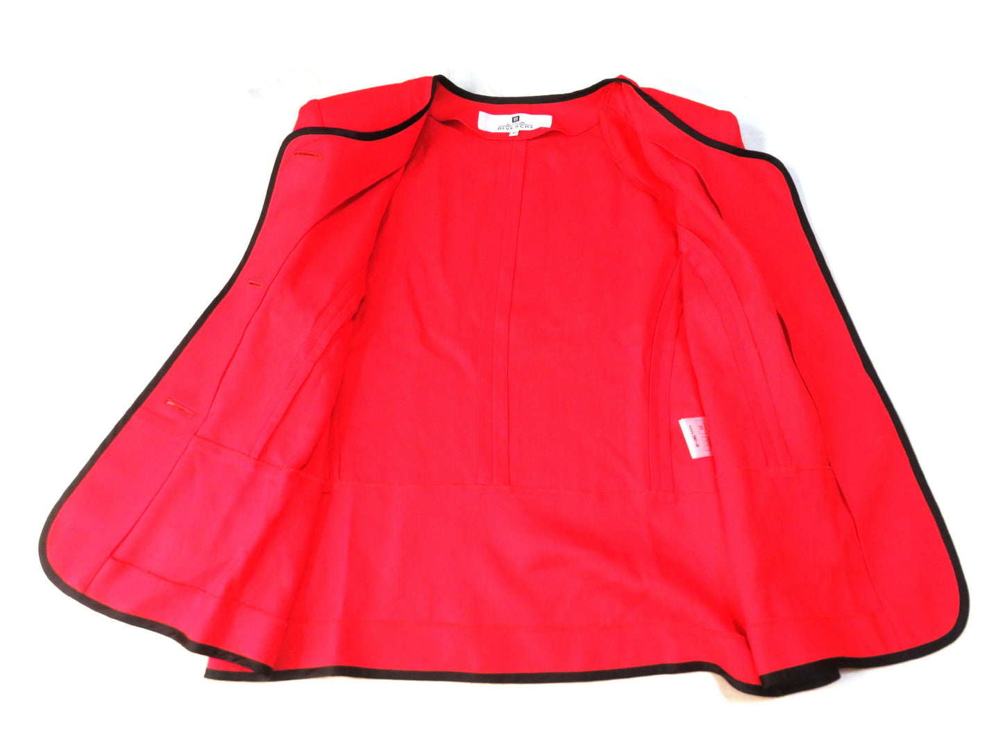 GIVENCHY No-collar Jacket, Size 42