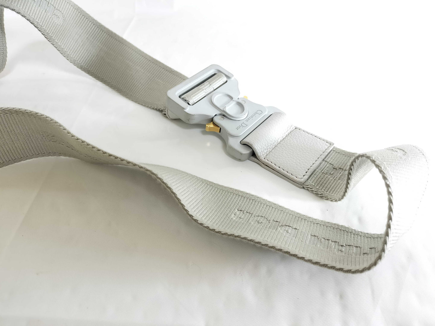 Dior Oblique Saddle Bag White Shoulder Bag
