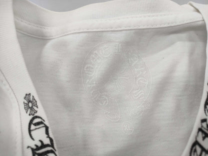 CHROME HEARTS Neck Logo T-shirt Size XL T-shirt