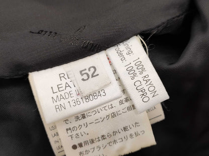 Salvatore Ferragamo Men's Leather Jacket, Size 52