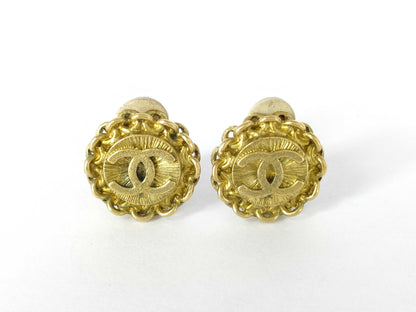 CHANEL Vintage Coco Earrings 95P Earrings