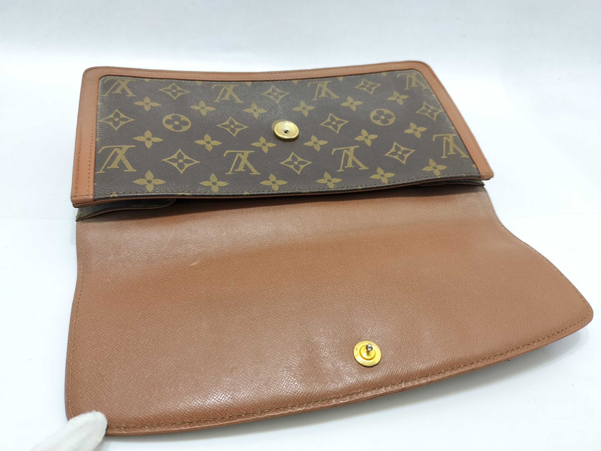 LOUIS VUITTON Monogram LV Pochette Dame Monogram Clutch Bag