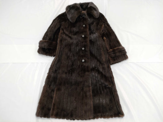 Dior Christian Dior fur long coat coat