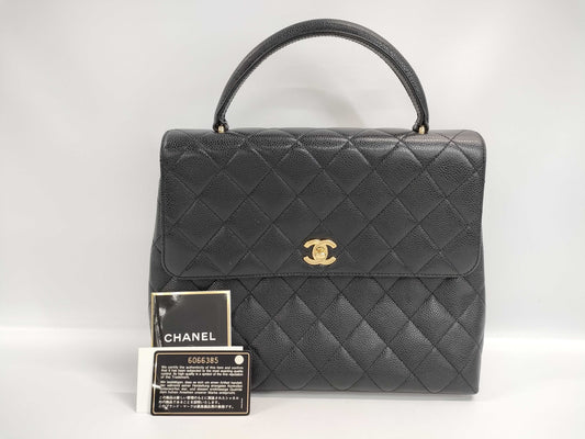 CHANEL Caviar Black Handbag