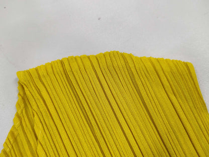 PLEATS PLEASE ISSEY MIYAKE Dress, Tunic, Yellow, Size 3