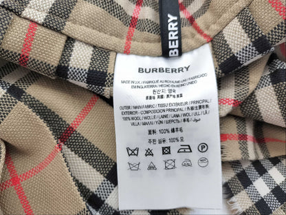 BURBERRY BURBERRY London England Skirt BURBERRY Women's Pleated Check Wool Mini Quilt 8025832 Size 36 Skirt Skirt