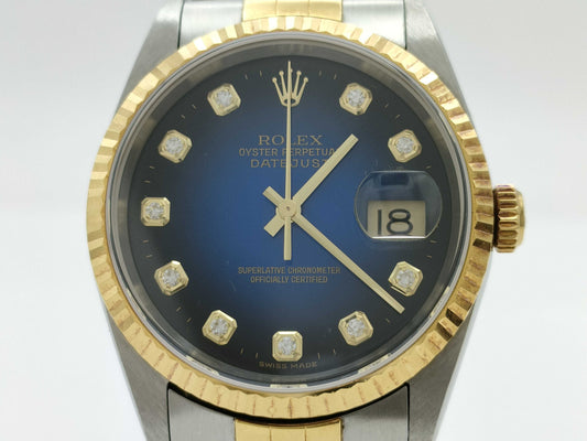 ROLEX 16233G P720795 Blue Gradient Boys' Watch