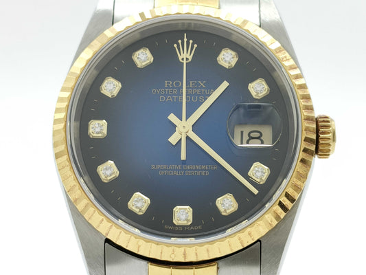ROLEX 16233G P720795 Blue Gradient Boys' Watch