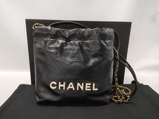 CHANEL CHANEL Chanel 22 Chain Shoulder Bag Black Shoulder Bag