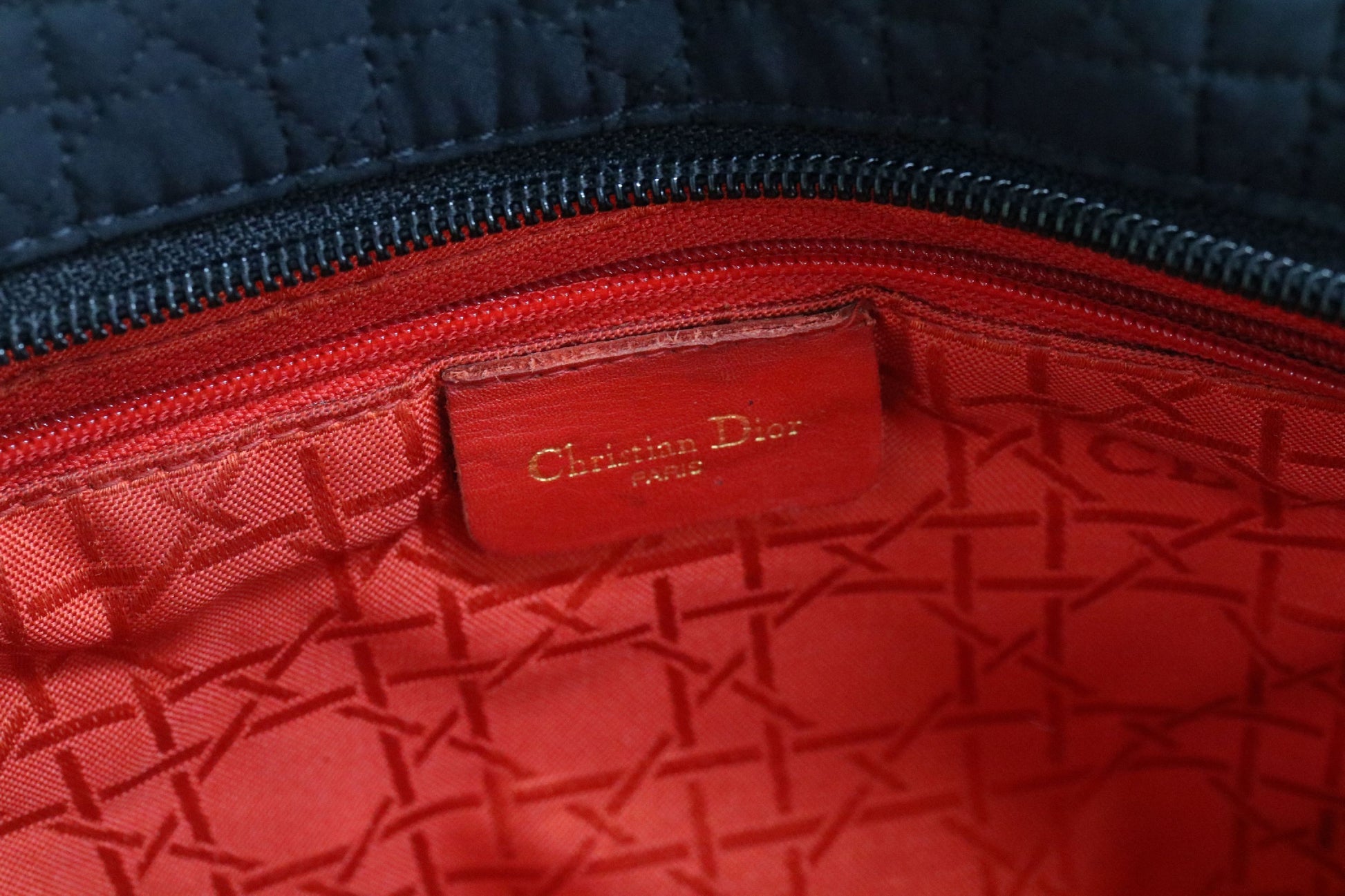 Dior Lady Dior Nylon Cannage Handbag