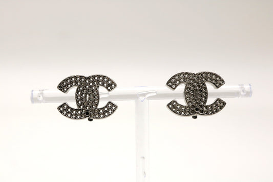 CHANEL Coco Mark Punching 03P Earrings