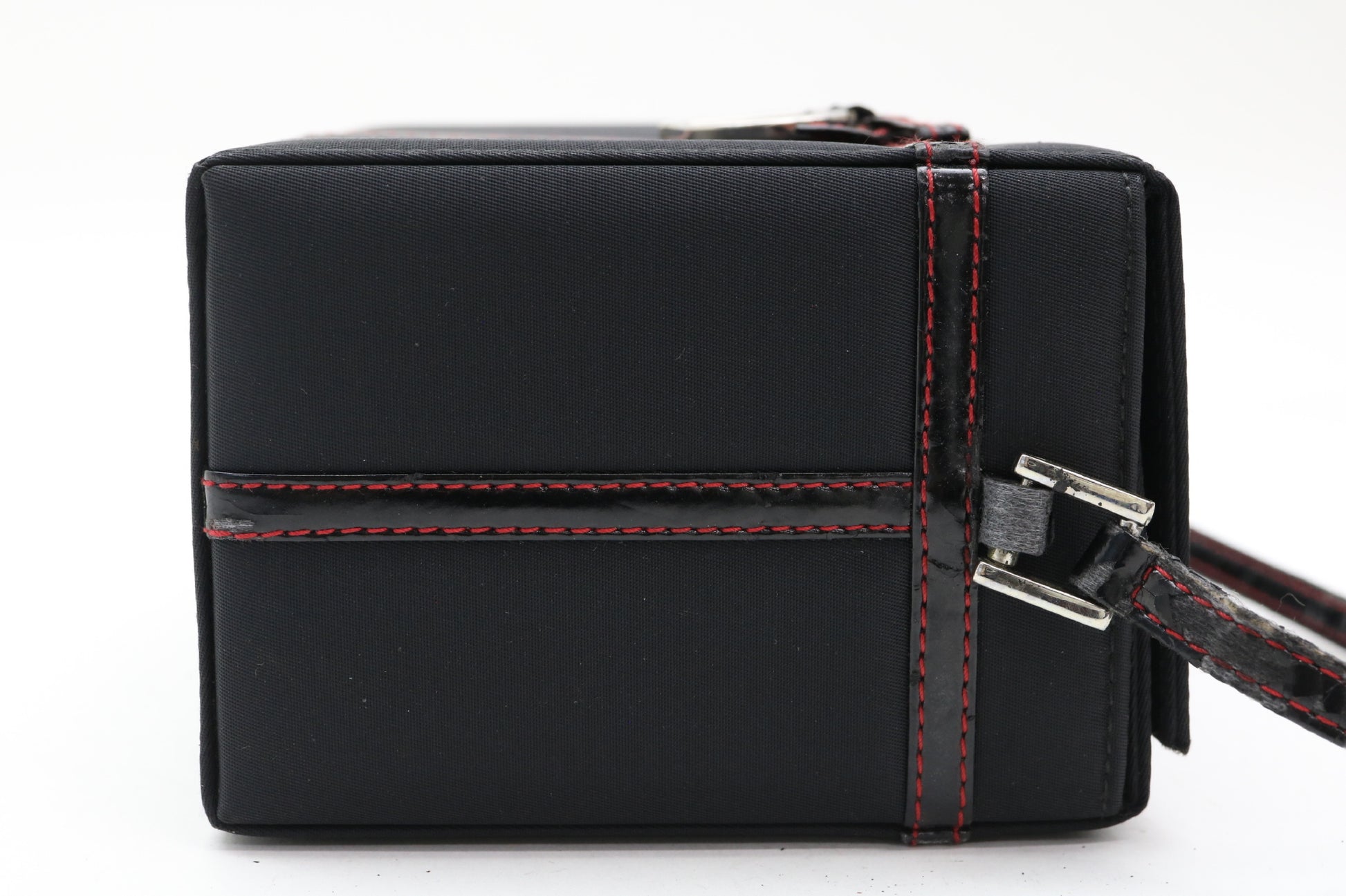 Dior D logo charm vanity bag