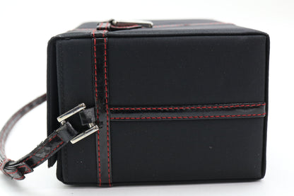 Dior D logo charm vanity bag