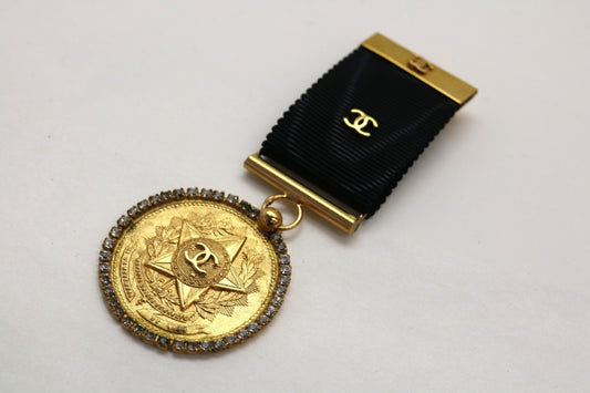 CHANEL Coco Mark Star 01P Brooch