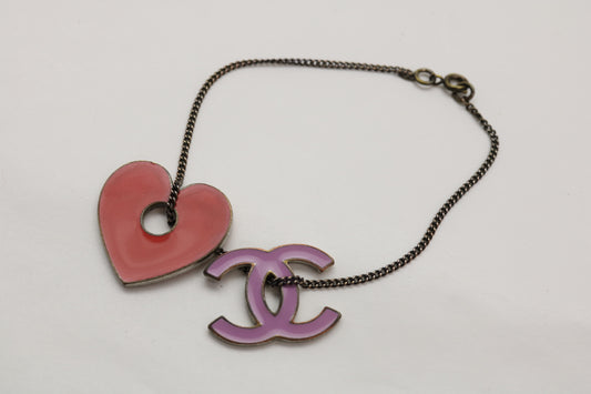 CHANEL Coco Mark Heart 04P Bracelet Bangle