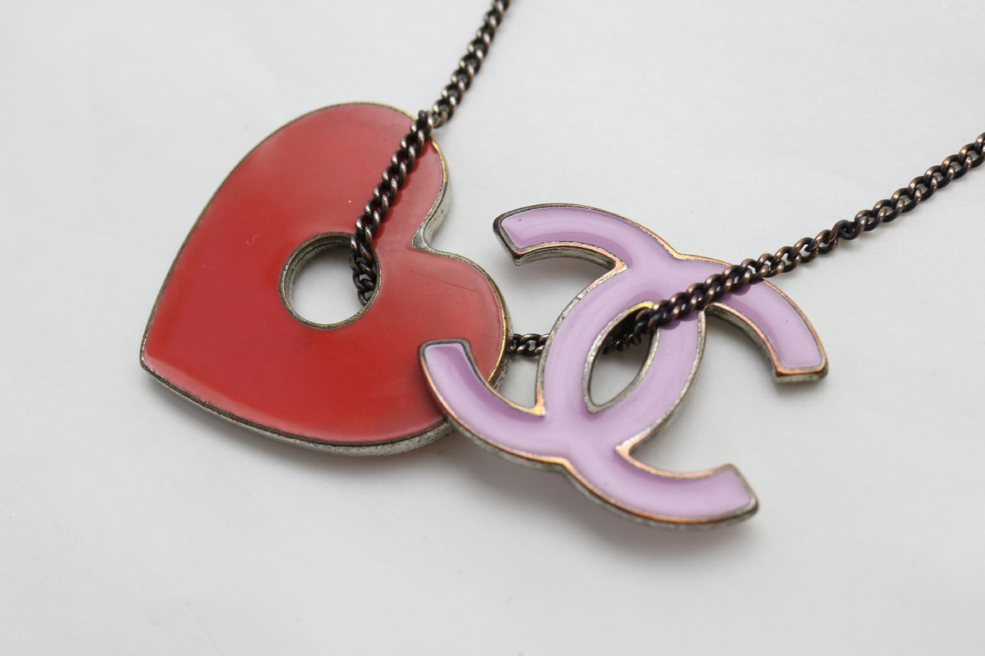 CHANEL Coco Mark Heart 04P Bracelet Bangle