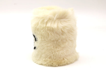 CHANEL Coco Mark Lapin Fur Bracelet/Bangle
