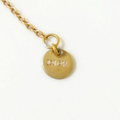 Dior CD Logo Stone Clair D Lune Necklace