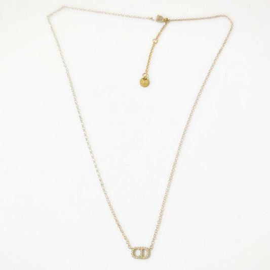Dior CD Logo Stone Clair D Lune Necklace