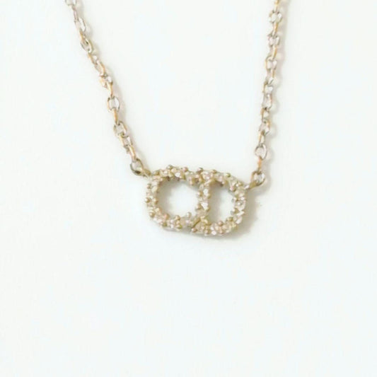 Dior CD Logo Stone Clair D Lune Necklace