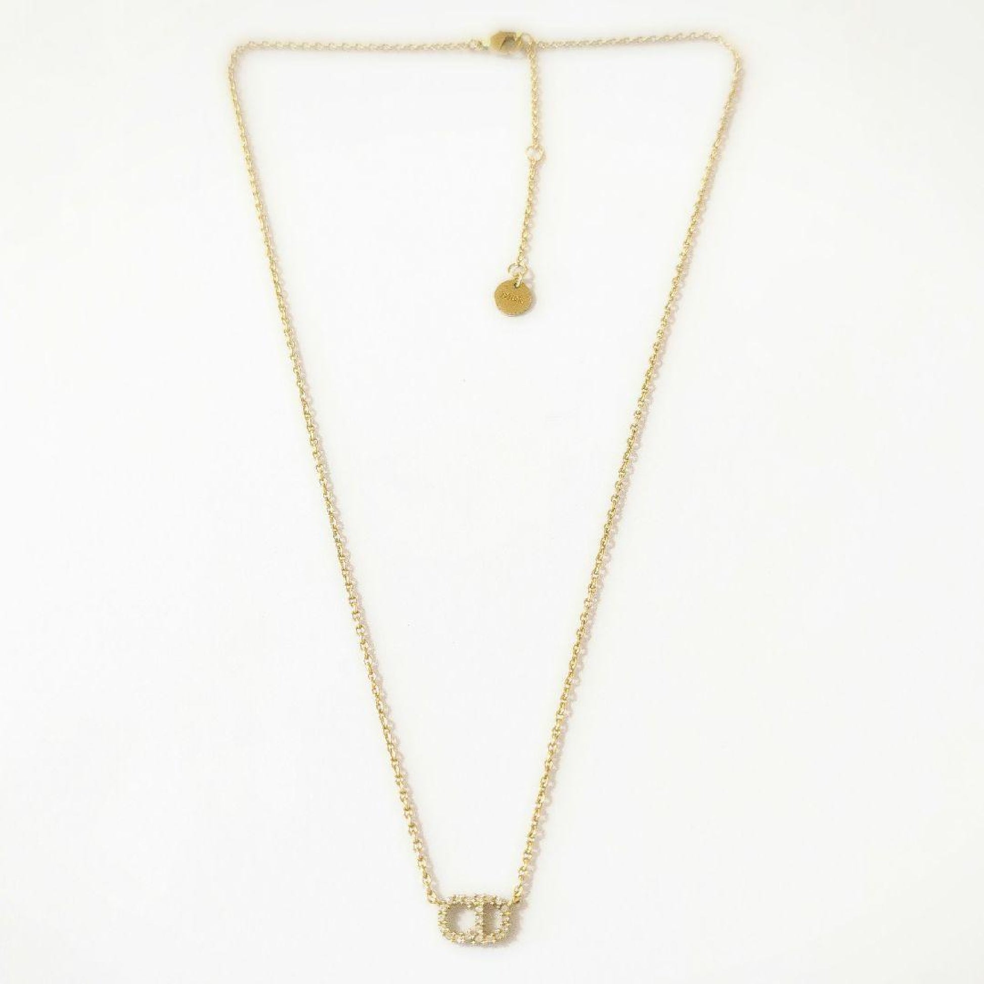 Dior Dior CD Logo Stone Clair D Lune Necklace