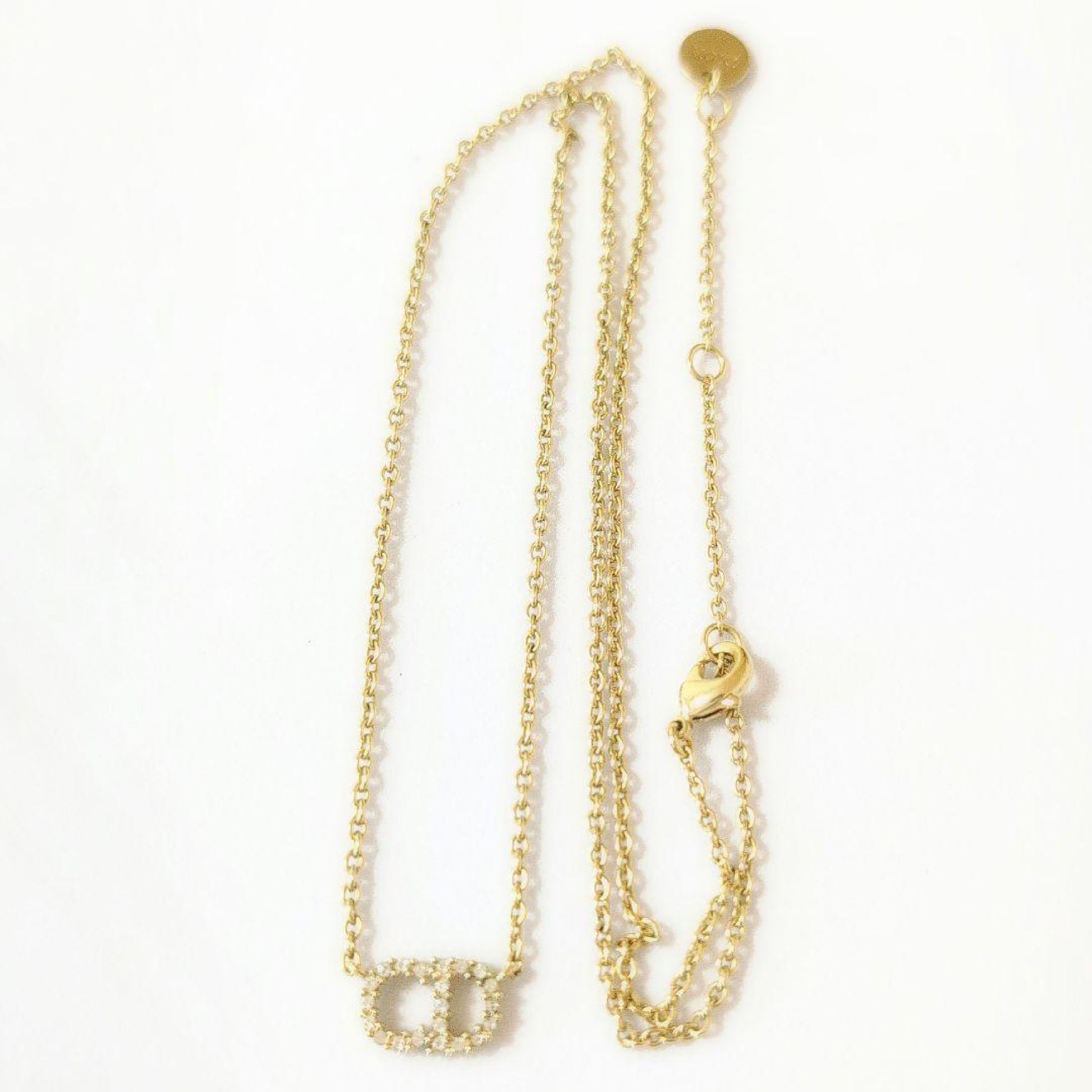 Dior Dior CD Logo Stone Clair D Lune Necklace