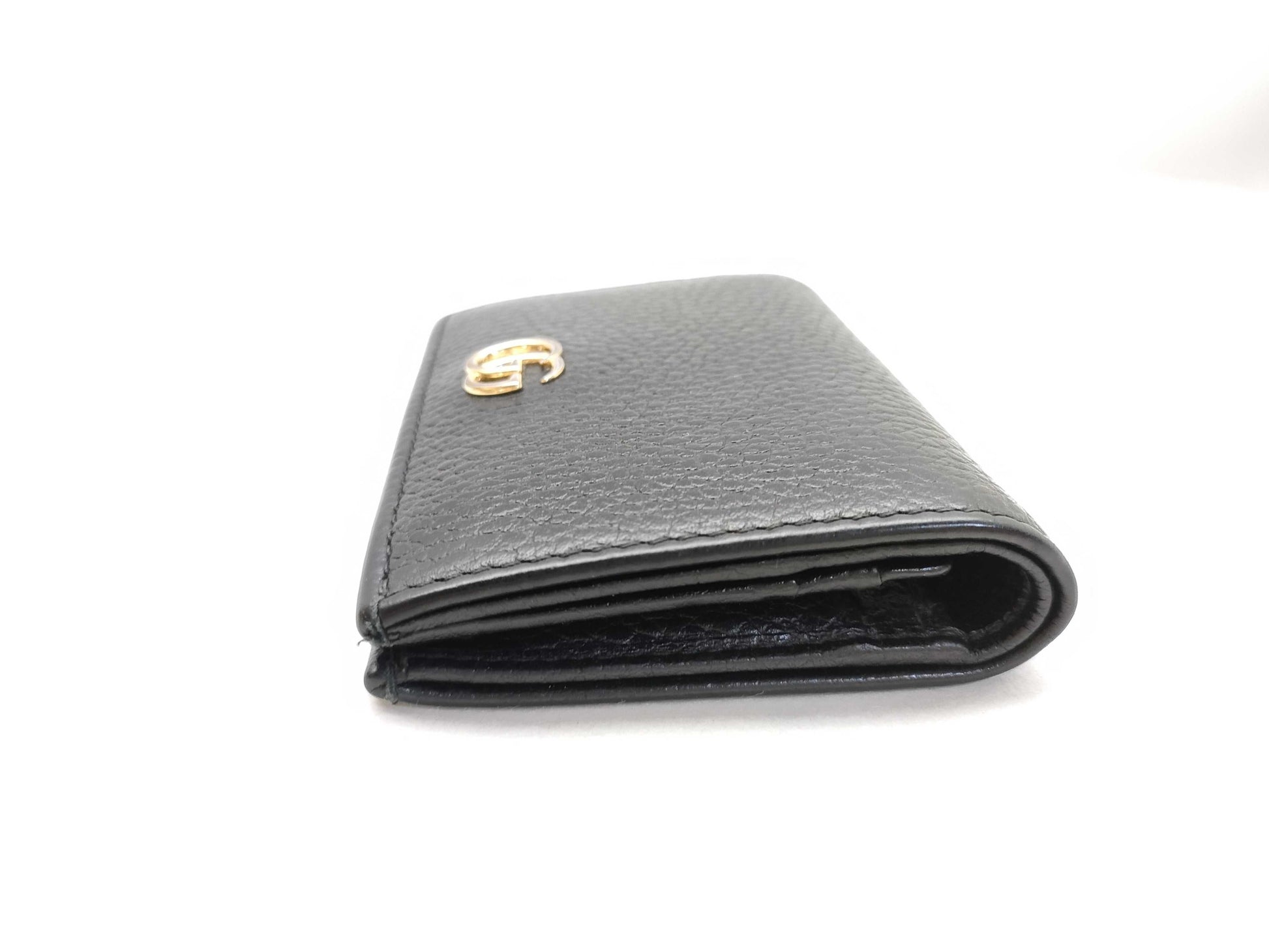 GUCCI GG Marmont Wallet 456126 2149 Leather Black Wallet